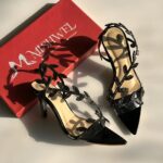 Insignia Crystal Leaf Slingback Heels
