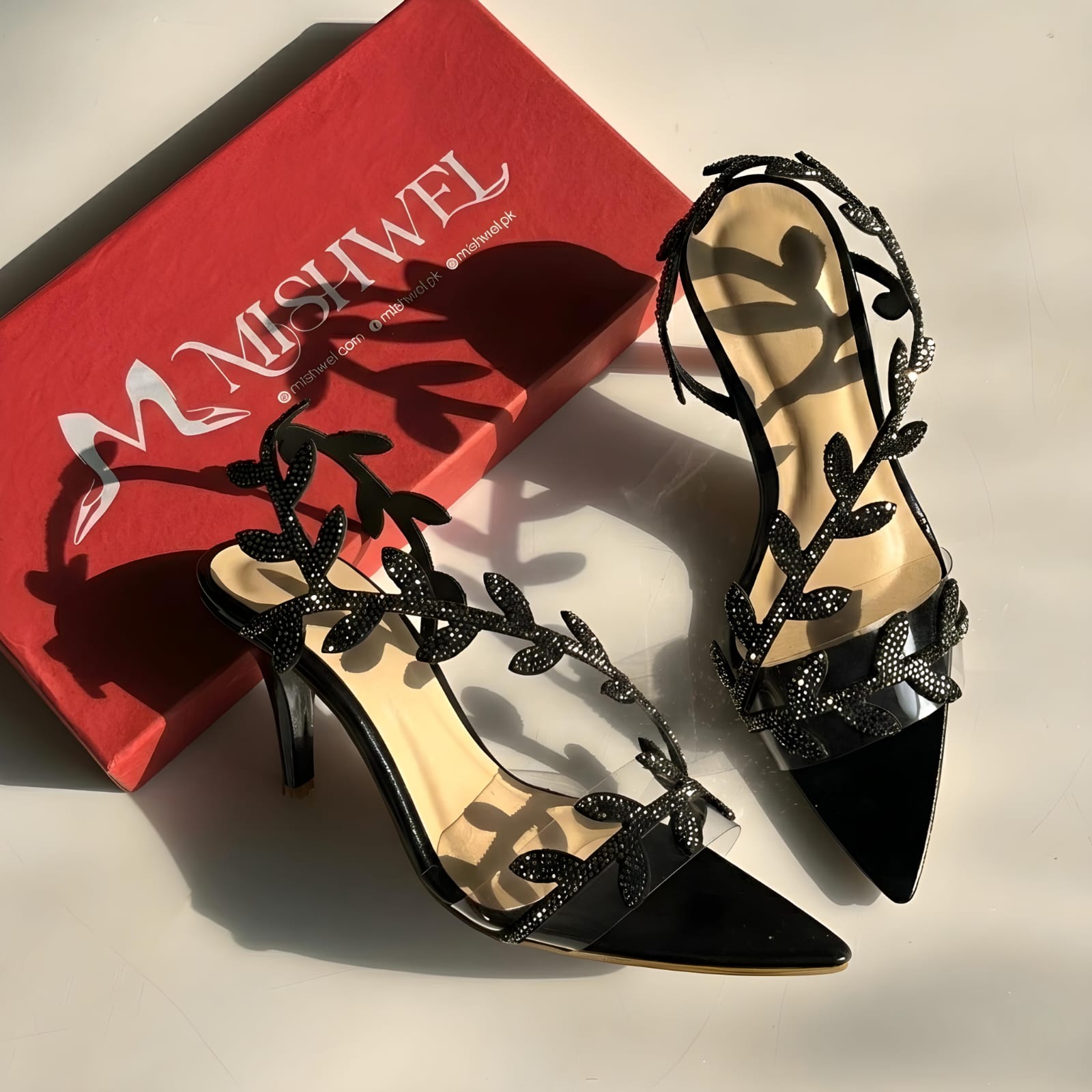 WhatsApp Image 2026-03-10 at 4.35.54 PM (1) Insignia Crystal Leaf Slingback Heels